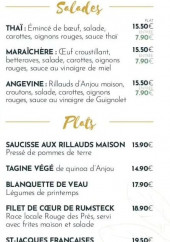 Menu Le Midi Libre - Les salades, plats et burgers