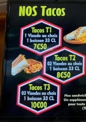 Menu O'Kebab Speed Lunch - Les tacos et burgers