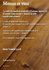 Menu Côté Saint-Pierre - Les formules et le menu cosédia
