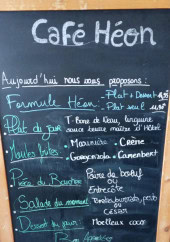 Menu Café Héon - L'ardoise