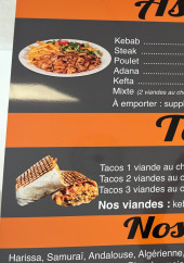 Menu Gavray Tacos & Kebab - Les assiettes, tacos, ...