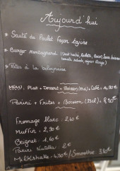 Menu Bleu Banane - Exemple de menu