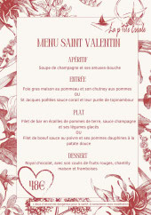 Menu La P'tite Escale - Le menu
