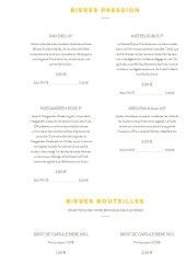 Menu Lmdv - Les bières