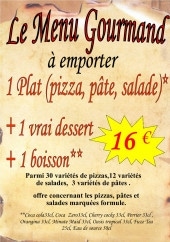 Menu Aux Coteaux - Le menu gourmand à 16€