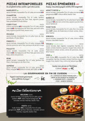 Menu La Pizza de Nico - Les pizzas