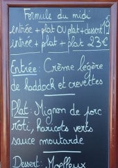 Menu Le Crypto - Le plat du jour