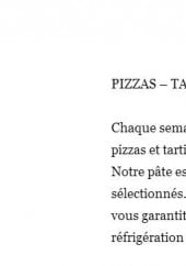 Menu Pizza Harry - Les informations sur le menu 
