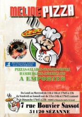 Menu méline pizza - carte et menu méline pizza  Sézanne