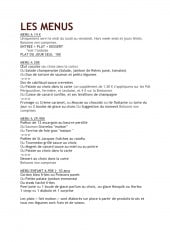 Menu Au Petit Fourneau - Les menus