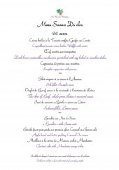 Menu Clos de Mutigny - Menus