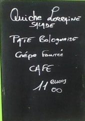 Menu Friterie chez christ - Un menu