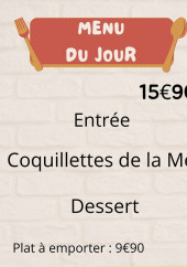 Menu Le CV resto - Exemple de menu