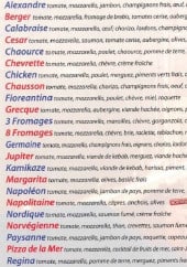 Menu ColorBowl - Les pizzas