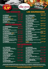 Menu Le Kiosque à Pizzas - Les basiques, classiques, gourmandes,...