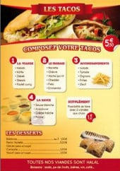 Menu Au Petit Retro - Les tacos