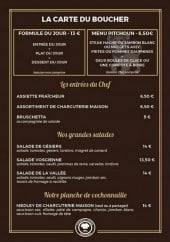 Menu Boucherie de la Vallée de la Marne - La formule midi, menu enfant, entrées...