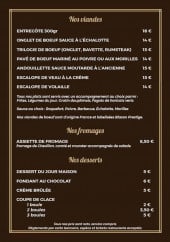 Menu Boucherie de la Vallée de la Marne - Les viandes, fromages et desserts