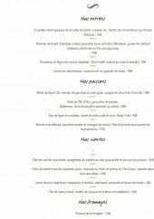 Menu La Montagne - Entrées, poissons, viandes,....