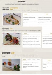 Menu Beau Rivage - Menus