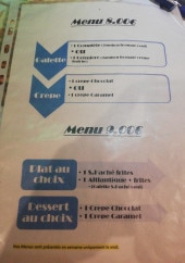 Menu L'Arlequin - La carte