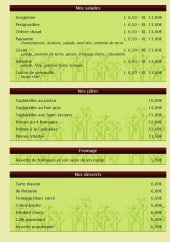 Menu Abracadabra - Les salades, les pâtes, les fromages et desserts