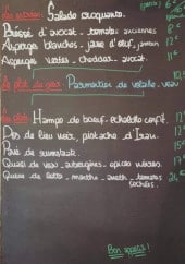 Menu Au Grand Sérieux - Exemple de menu