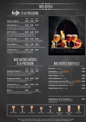 Menu Café Leffe - Bières