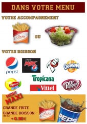 Menu Chicken's - Accompagnements et boissons 