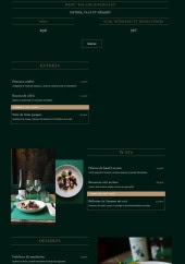 Menu Epicéa - La carte