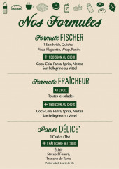 Menu Fischer - Les formules