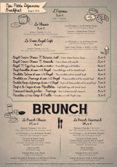 Menu Green Bagel Café - Les petits déjeuners et brunchs