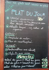 Menu L'Escapade - Exemple de menu