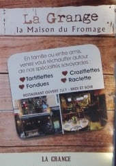 Menu La grange - Carte et menu la grange nancy