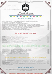 Menu Layourte - Carte du soir