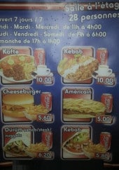 Menu Marmaris - Menu à la carte