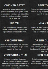 Menu Pitaya - Les assiettes
