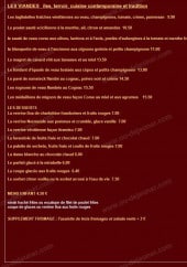 Menu Iloa Nancy - Les viandes, les desserts et le menu enfant