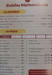 Menu Ha'Ppy Fred - Les entrées et plats