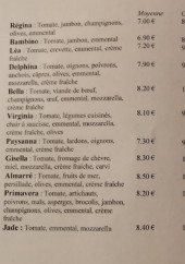 Menu Le Moulin Gourmand - Les pizzas