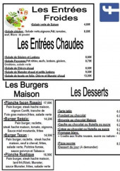 Menu La Spézia - Les entrées, burgers et desserts