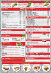 Menu Magnolia - Sandwiches, paninis, salades, ...