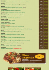 Menu Artiz'Pizza - Les pizzas suite