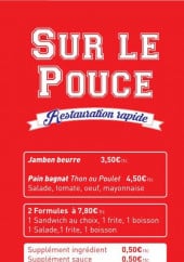 Menu Sur Le Pouce - Les formules et frites
