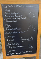 Menu Le Cartel à Mémé - L'ardoise