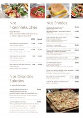 Menu Les Relais d'Alsace - Les entrées, flammeküches et salades