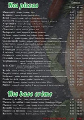 Menu Bella Ciao - Pizzas