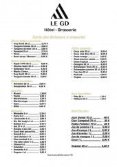 Menu Le Gd - Boissons à emporter