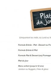 Menu La Cantine de la Mine - Plats du jour