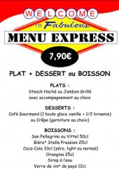 Menu Frenchy's Diner - Le menu express